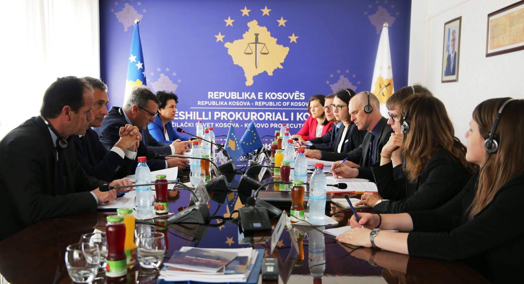 Kryetarja e Gjykatës, Afërdita Bytyçi prezantojë  rezultatet e Gjykatës  para   delegacionit evropian